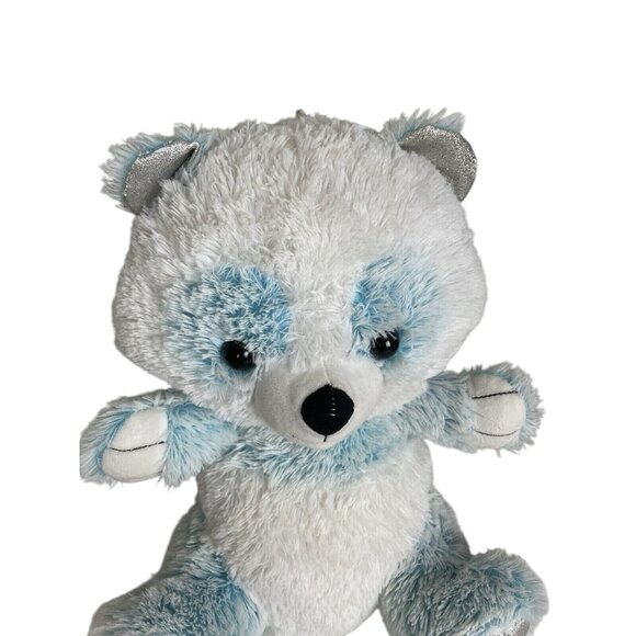 Peek A Boo Panda Plush 17in Stuffed Panda White Blue Pastel - Picture 2 of 9